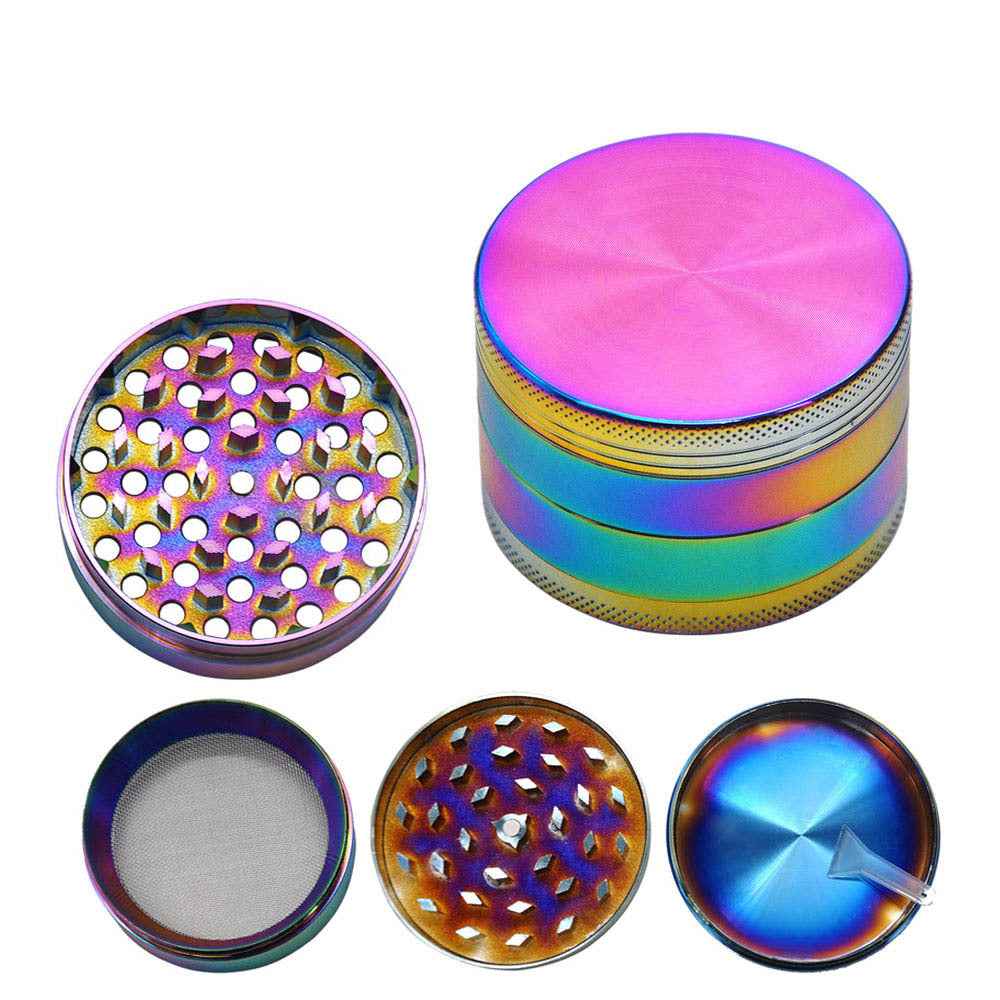 Colourful Zinc Alloy Herb Grinder UK — Multi-Layer | Dexterz