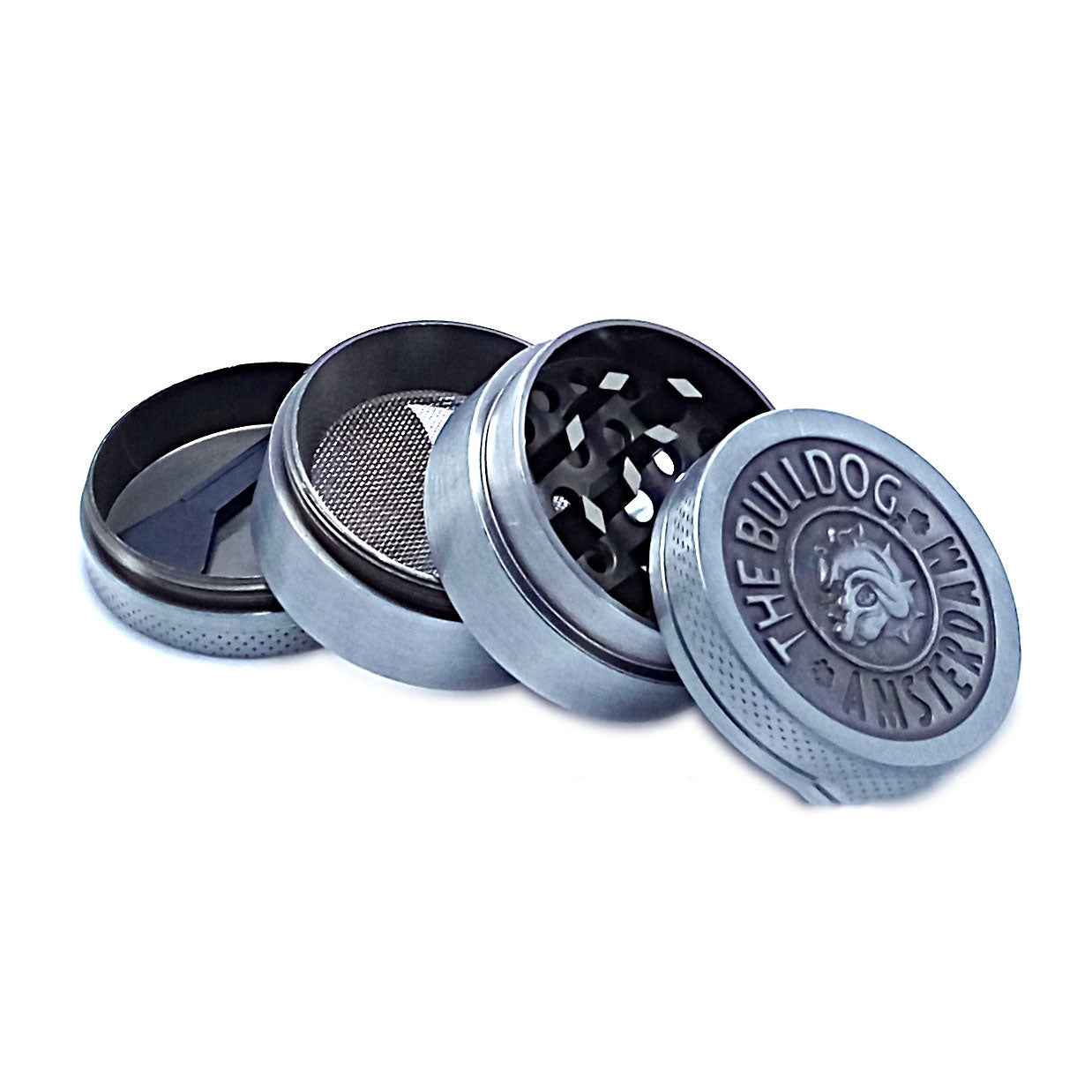 Bulldog Herb Grinder UK — 4-Layer Zinc Alloy | Dexterz